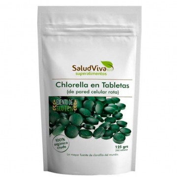 Chlorella en Tabletas SinGluten 260comp Salud Viva