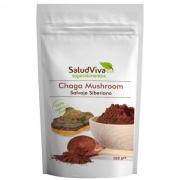 Chaga Mushroom Salvaje Siberiano Eco Vegan 100g Salud Viva