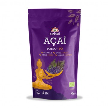 Acai en Polvo SinGluten Bio Vegan 70g Iswari