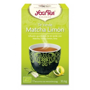 Te Verde Matcha Limon Infusion SinGluten Bio Vegan 17inf Yogi Tea