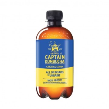 Te Kombucha Jengibre Limon Vegan Bio 400ml Captain Kombucha