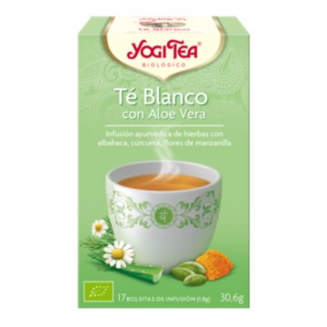 Te Blanco con Aloe Vera SinGluten Bio Vegan 17inf Yogi Tea