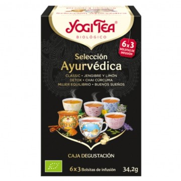 Seleccion Ayurvedica Tes Variados SinGluten Bio Vegan 18inf Yogi Tea