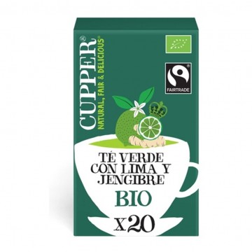 Infusion Te Verde Lima y Jengibre Bio 20inf Cupper