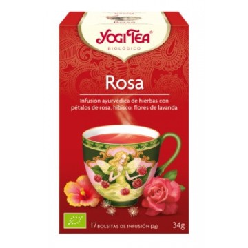 Infusion Rosa SinGluten Bio Vegan 17inf Yogi Tea