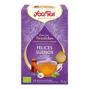 Infusion para Los Sentidos Felices Sueños Bio Vegan 20inf Yogi Tea