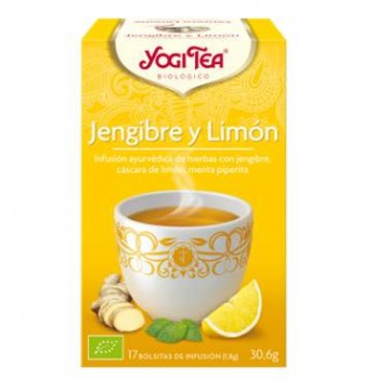 Infusion Jengibre y Limon SinGluten Bio Vegan 6cajasx17inf Yogi Tea