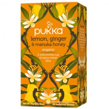 Infusion Jengibre Limon y Miel de Manuka Bio 20inf Pukka