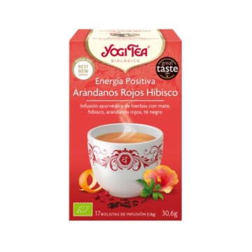 Infusion Energia Positiva Arandanos Rojos Hibisco Bio 17inf Yogi Tea