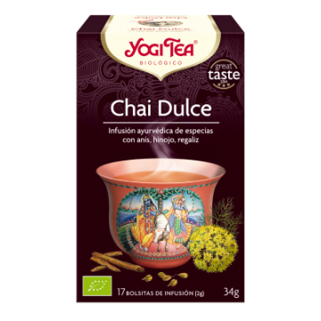 Infusion Dulce Chai SinGluten Bio Vegan 17inf Yogi Tea