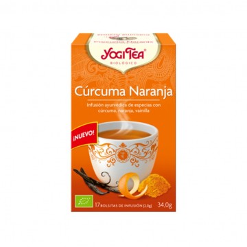 Infusion de Curcuma con Naranja SinGluten Bio Vegan 17inf Yogi Tea