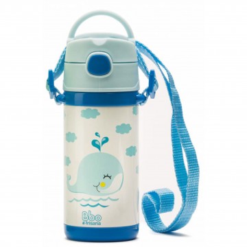 Termo Infantil con Pajita BBO Ballena 320ml Irisana