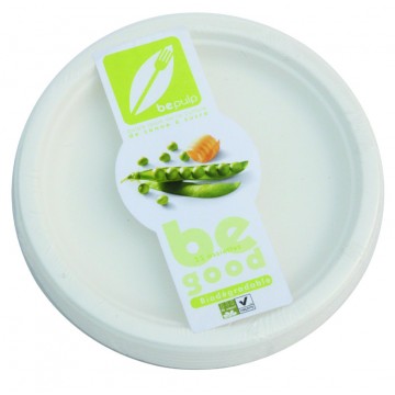 Platos de Fibra 100% Compostable 25 Ecodis