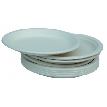 Platos de Fibra 100% Compostable 25 Ecodis