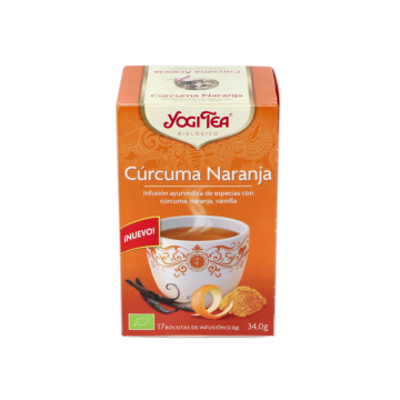 YOGI TEA CURCUMA Y NARANJA BIO 17 BOLS
