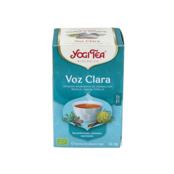 YOGI TEA VOZ CLARA (GARGANTA)  BIO 17 BOLSITAS