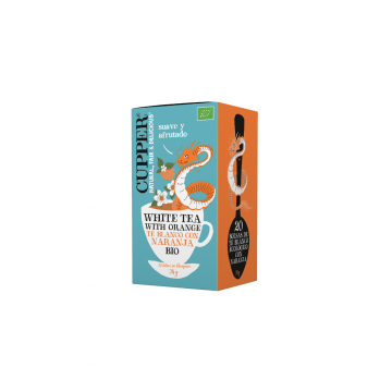 INFUSION TE BLANCO CON NARANJA BIO 20 BOLSAS