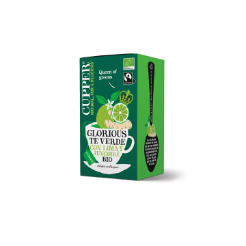 INFUSION TE VERDE CON LIMA Y JENGIBRE BIO 20 BOLSAS
