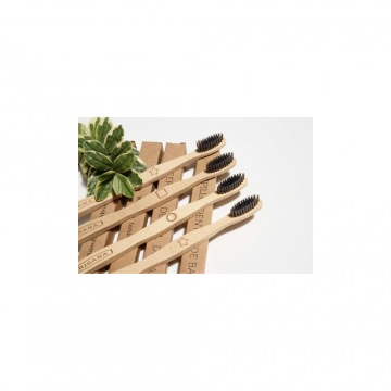 4 UDS CEPILLO DENTAL IRISANA CARBON ACTIVO BAMBU