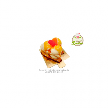 CONGELADO CORAZÓN MILHOJA CARAMELIZADA 100g (2UD)