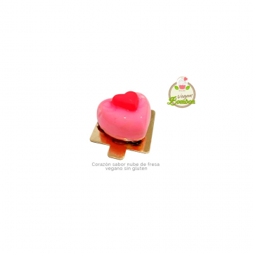 CONGELADO CORAZÓN SABOR NUBE DE FRESA 100g (2UD)