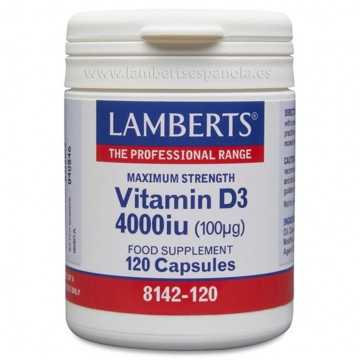 Vitamina-D3 4000Ui 120comp Lamberts