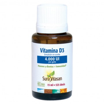 Vitamina D3 4000UI 15ml Sura Vitasan