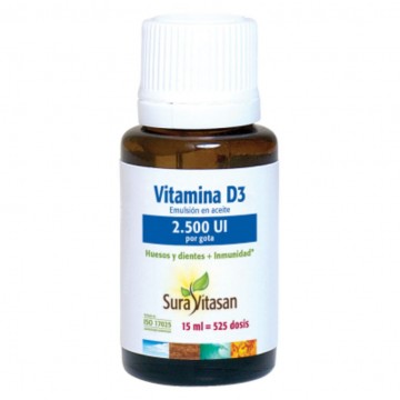 Vitamina D3 2500UI 15ml Sura Vitasan