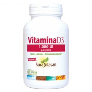 Vitamina D3 1000UI 120 perlas Sura Vitasan