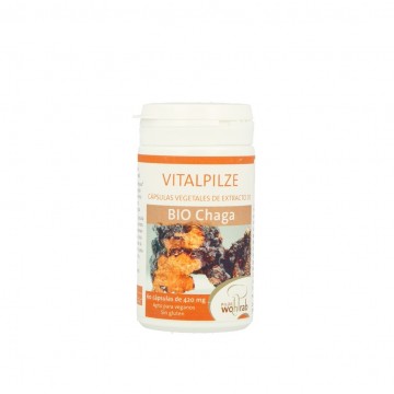 Vitalpilze BIO Chaga SinGluten Bio Vegan 60caps Pilze Wolhrab