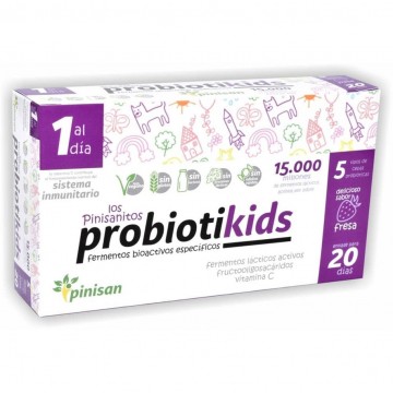 Probiotikids Sabor Fresa SinGluten Vegan 20 Sobres Pinisan