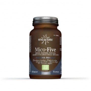 Mico Five y Chaga SinGluten Bio Vegan 70caps Hifas Da Terra