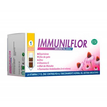 Immuniflor Mini Drink defensas SinGluten 12 Viales Trepat-Diet-Esi