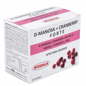 D-Manosa+Cramberry Forte 20 sobres  Integralia