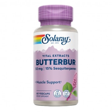 Butterbur Root Extract 50Mg SinGluten Vegan 60caps Solaray