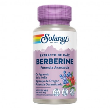 Berberine Extracto de Raiz 250Mg SinGluten Vegan 60caps Solaray