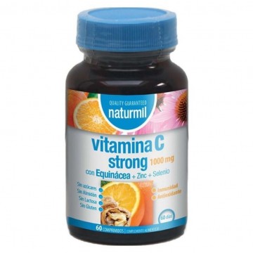 Vitamina-C Strong 1000Mg SinGluten 60comp Naturmil