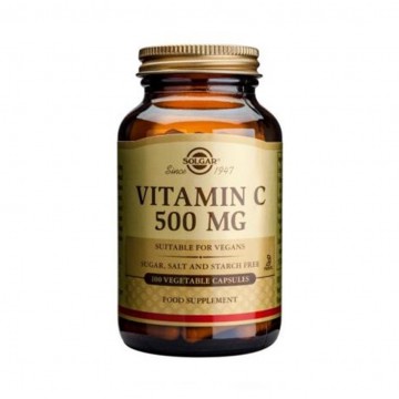 Vitamina-C 500Mg SinGluten Vegan 100caps Solgar