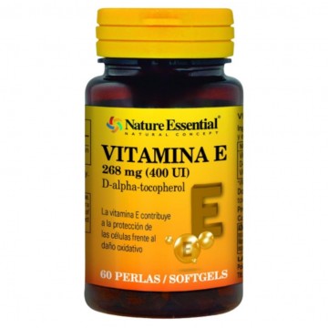 Vitamina E 268mg 400UI 60 perlas Nature Essential