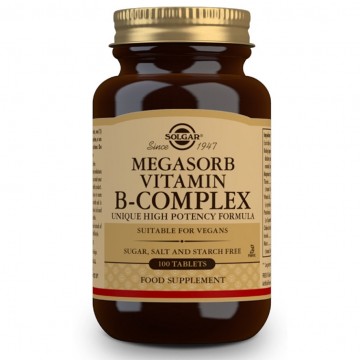 Megasorb B Complex SinGluten Vegan 100comp Solgar