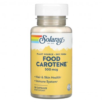 Food Carotene 500mcg 30caps Solaray