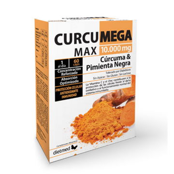 Curcumega Max 10000Mg SinGluten 60caps Dietmed