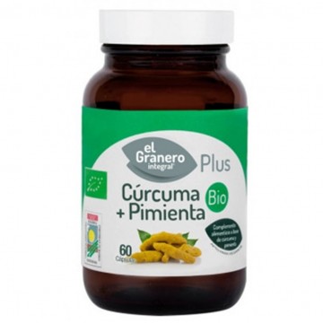 Curcuma con Pimienta 440Mg Bio Vegan 60caps El Granero Integral