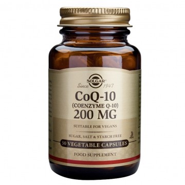 Coenzima Q10 200Mg SinGluten Vegan 30caps Solgar