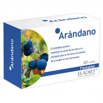 Arandano Fitotablet 300Mg SinGluten 60comp Eladiet