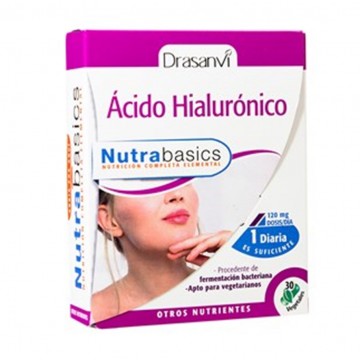 Acido Hialuronico 120Mg SinGluten Vegan 30caps Drasanvi