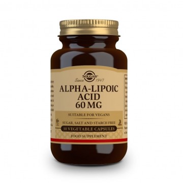 Acido Alfa Lipoico 60Mg SinGluten Vegan 30caps Solgar