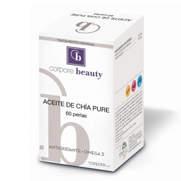 Aceite de Chia Pure SinGluten 60 Perlas Corpore Beauty