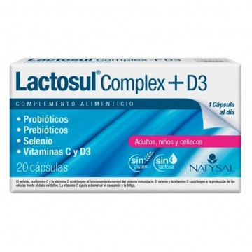 Lactosul Complex D3 SinGluten 20caps Natysal