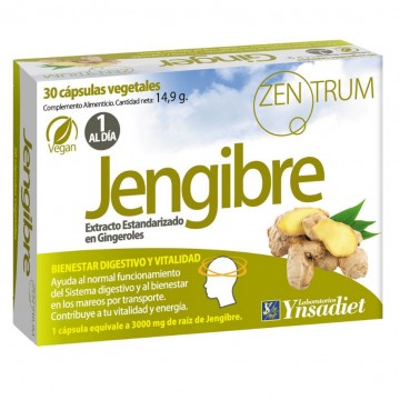 Jengibre Zentrum Vegan 30caps Ynsadiet